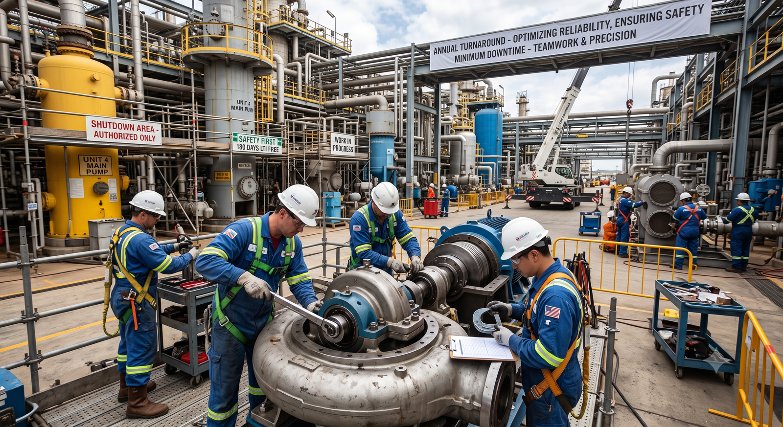 Industrial plant mechanical maintenance by SK Engg Work
